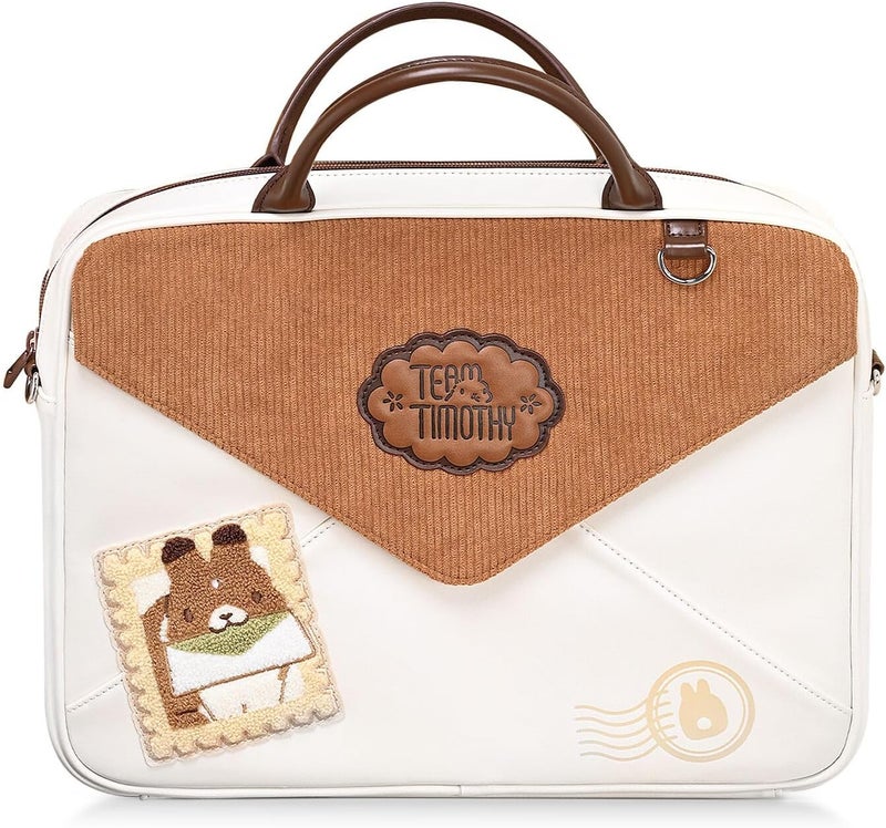 GEEKSHARE Large Capacity Laptop Storage Bag - Crossbody & Handheld 14 Inch Laptop Sleeve Compatible with iPad/Pro/Air, Waterproof Bag with Tablet Compartment - Team Timothy - Image 1